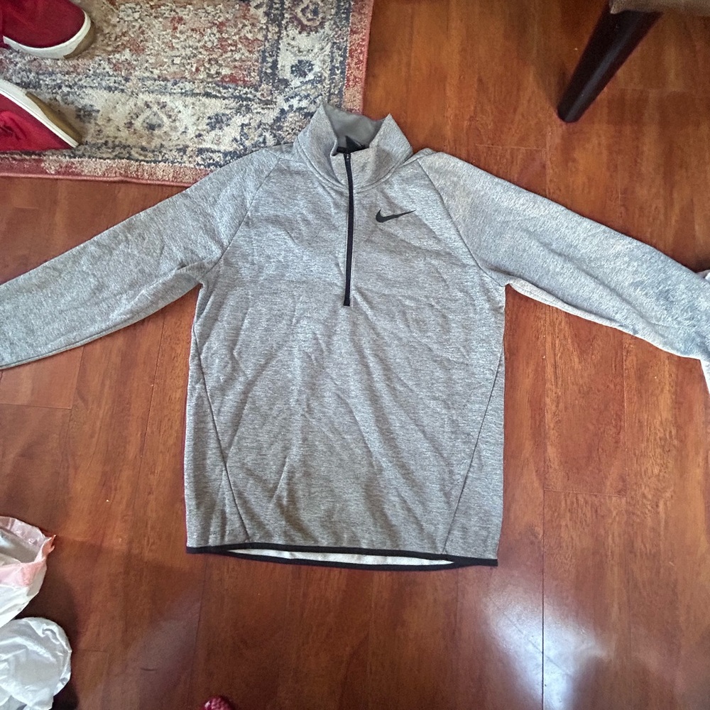 Nike Gray Quarter-Zip Pullover
